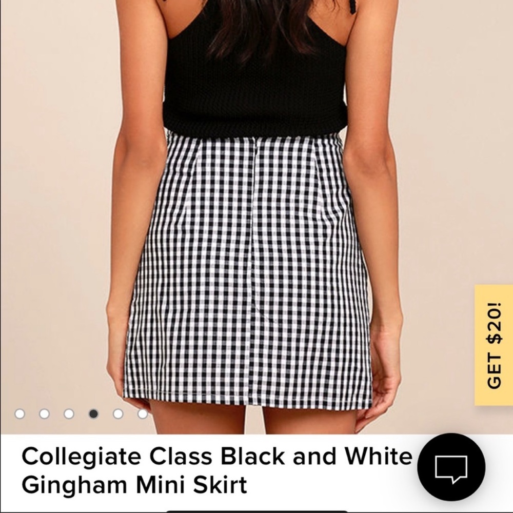 Lulus Gingham Ruffle Skirt - Picture 4 of 8